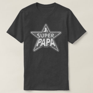 Super Papa Grey T-Shirt