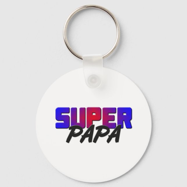 Super Papa Key Ring (Front)