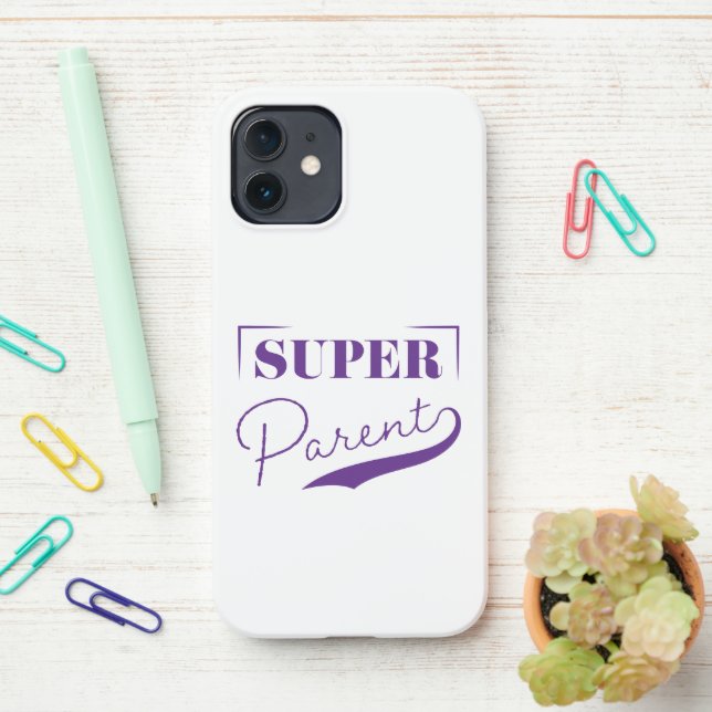 Super Parent iPhone Case (On Desk)