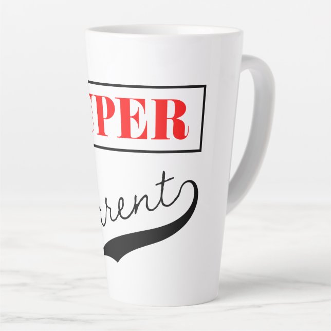 Super Parent Latte Mug (Right Angle)