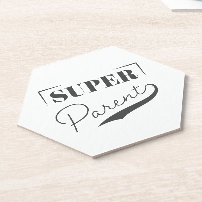 Super Parent Paper Coaster (Angled)