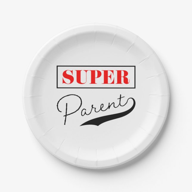 Super Parent Paper Plate (Front)