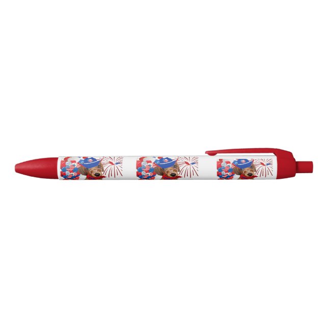 Super Patriot Dachshund Writing Pen (Top)