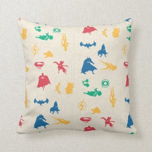 Super-Pets & Justice League Silhouette Pattern Cushion