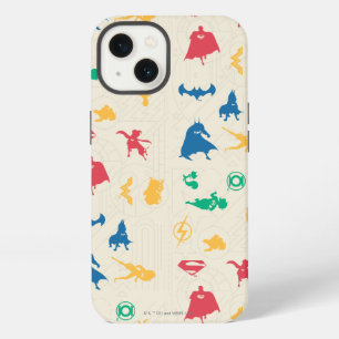 Super-Pets & Justice League Silhouette Pattern iPhone 13 Case