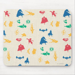Super-Pets & Justice League Silhouette Pattern Mouse Pad