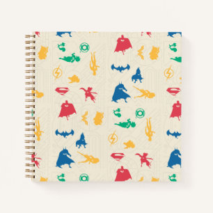 Super-Pets & Justice League Silhouette Pattern Notebook