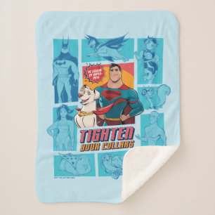 Super-Pets & Justice League - Tighten Your Collars Sherpa Blanket
