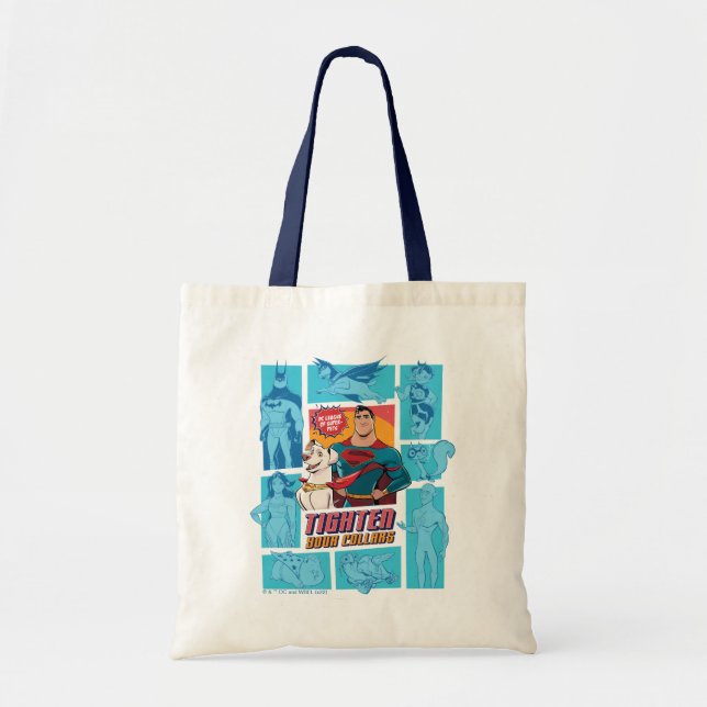 Super-Pets & Justice League - Tighten Your Collars Tote Bag (Front)