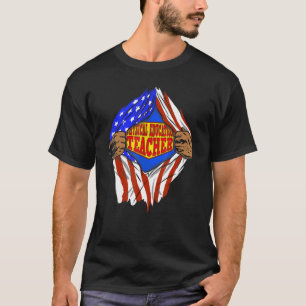 Super Physical Education Teacher Hero Job T-Shirt