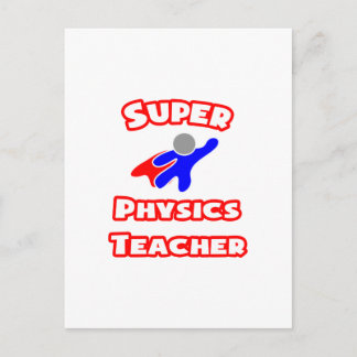Super Physics Teacher Postcard