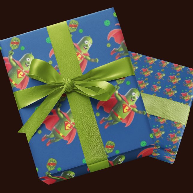 Super Pickleman Fun Cute Wrapping Paper (It's Pickleman wrapping paper!)