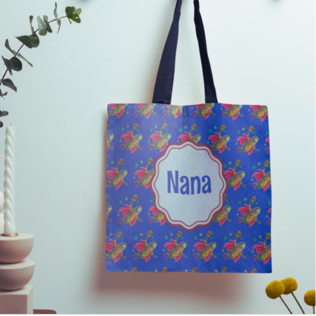 Super Pickleman Funny Dark Blue Personalised Tote Bag (Personalize it with name, initials or message!)