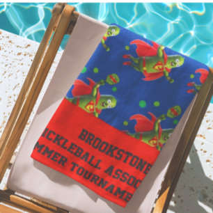Super Pickleman Personalised Beach Towel