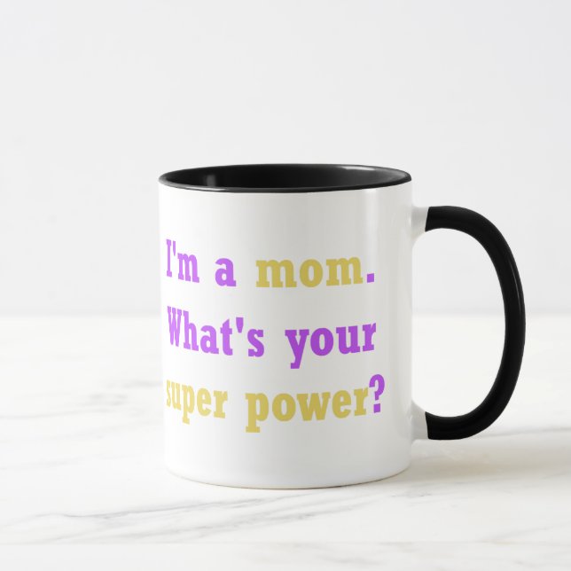 Super Power Mum Mug (Right)