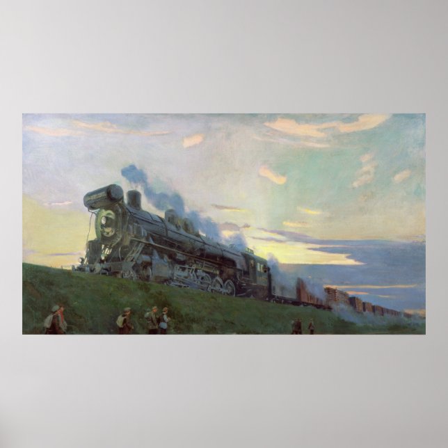 Super power steam engine, 1935 poster (Front)