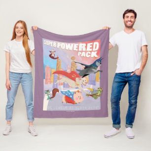 Super Powered Pack Metropolis Illustration Fleece Blanket