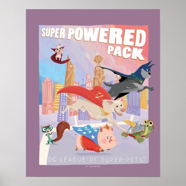 Super Powered Pack Metropolis Illustration Poster (Front)