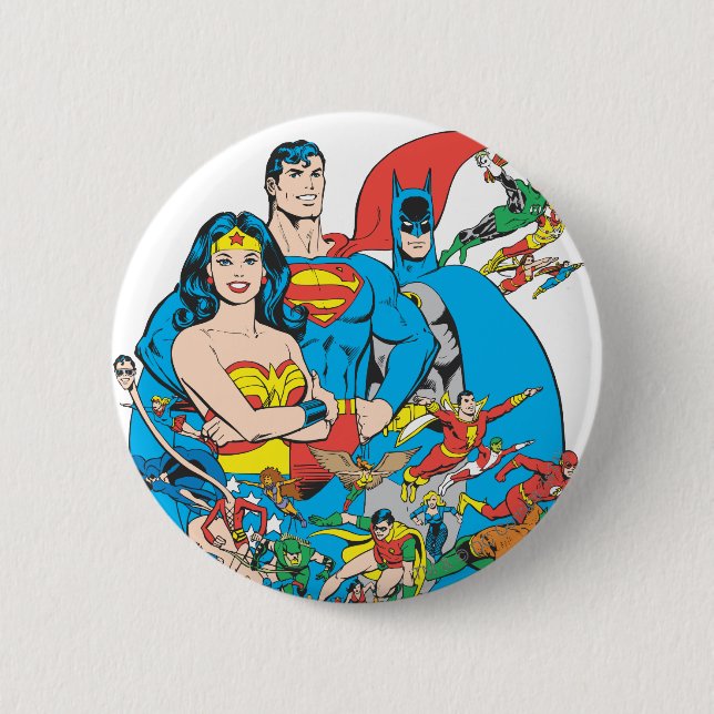Super Powers™ Collection 1 6 Cm Round Badge (Front)