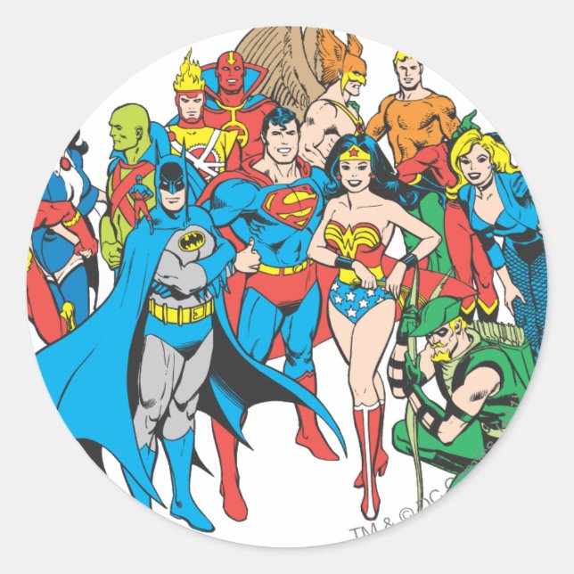 Super Powers™ Collection 2 Classic Round Sticker (Front)