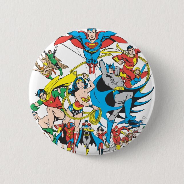 Super Powers™ Collection 4 6 Cm Round Badge (Front)