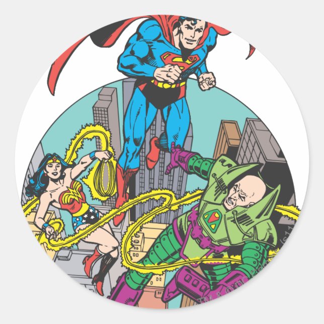 Super Powers™ Collection 6 Classic Round Sticker (Front)
