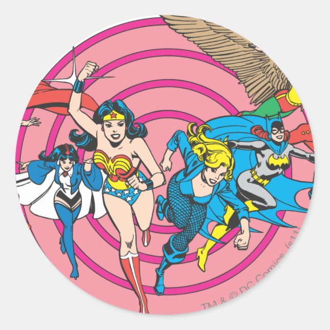 Super Powers™ Collection 8 Classic Round Sticker (Front)