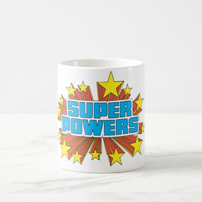Super Powers™  Logo Blue Coffee Mug (Center)