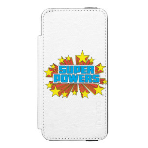 Super Powers™  Logo Blue Incipio Watson™ iPhone 5 Wallet Case