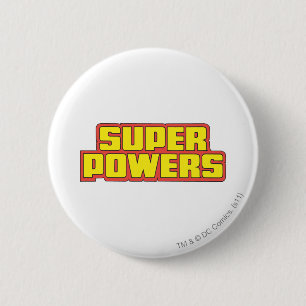 Super Powers™ Logo Yellow 6 Cm Round Badge