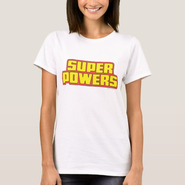 Super Powers™  Logo Yellow T-Shirt (Front)