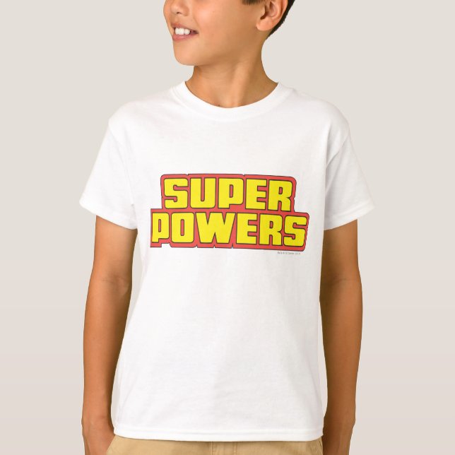 Super Powers™  Logo Yellow T-Shirt (Front)