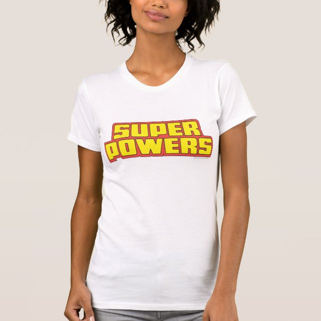 Super Powers™  Logo Yellow T-Shirt (Front)