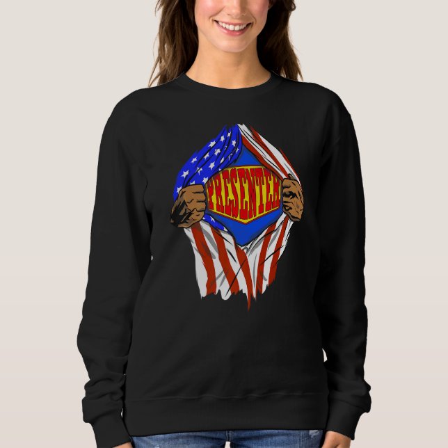 Super Presenter Hero Job Sweatshirt (Front)