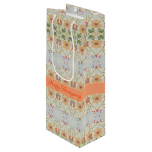 Super Pretty Thanksgiving Wine Gift Bag