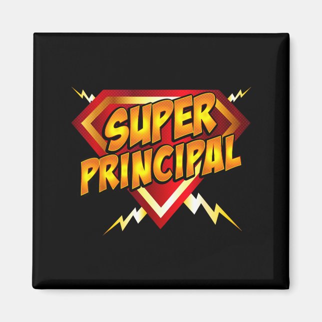 Super Principal Back to School Educational Magnet (Front)