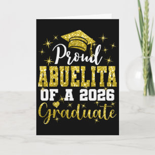 Super Proud Abuelita Of 2026 Graduate Senior Gradu Card
