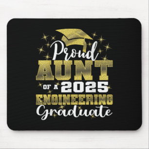 Super Proud Aunt Of 2025 Engineering Graduate Fami Mouse Pad