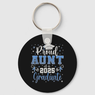 Super Proud Aunt Of 2025 Graduate Senior Graduatio Key Ring