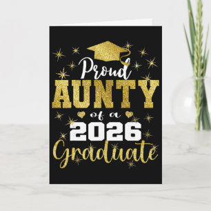 Super Proud Aunty Of 2026 Graduate Senior Graduati Card