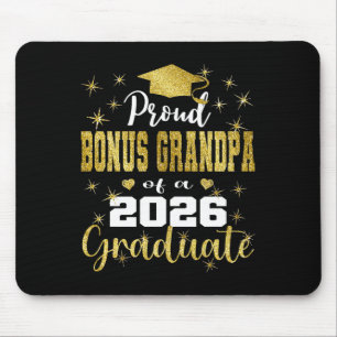 Super Proud Bonus Grandpa Of 2026 Graduate Graduat Mouse Pad