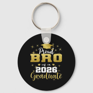 Super Proud Bro Of 2026 Graduate Senior Graduation Key Ring