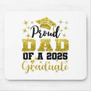 Super Proud Dad Of 2025 Graduate Senior Graduation Mouse Pad