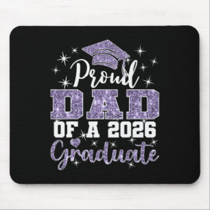 Super Proud Dad Of 2026 Graduate Senior Graduation Mouse Pad