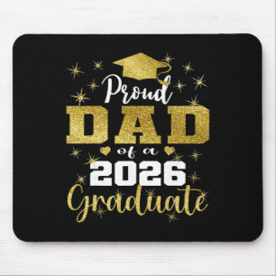 Super Proud Dad Of 2026 Graduate Senior Graduation Mouse Pad