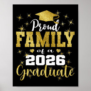 Super Proud Family Of 2026 Graduate Senior Family Poster