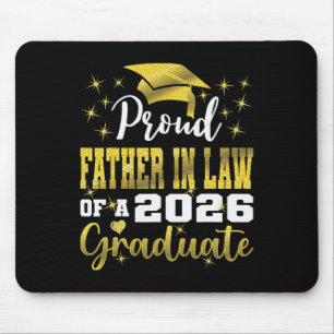 Super Proud Father In Law Of 2026 Graduate Senior Mouse Pad