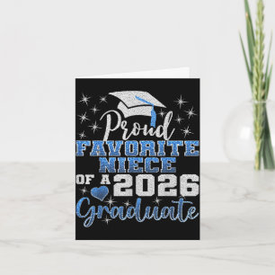 Super proud favourite niece of 2026 graduate senio card