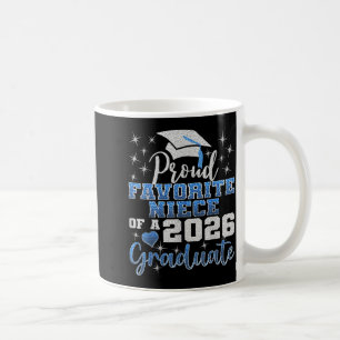 Super proud favourite niece of 2026 graduate senio coffee mug