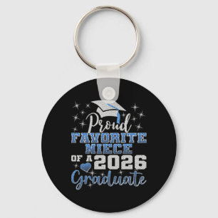 Super Proud Favourite Niece Of 2026 Graduate Senio Key Ring